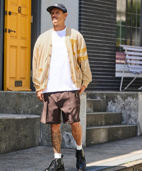 THEOREM カーディガン mcg3646-Award Cardigan レタードカーディガン