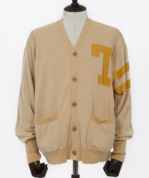 THEOREM カーディガン mcg3646-Award Cardigan レタードカーディガン