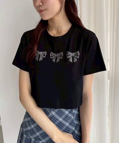 one after another NICE CLAUP tシャツ 半袖 ネコ/リボンアソート