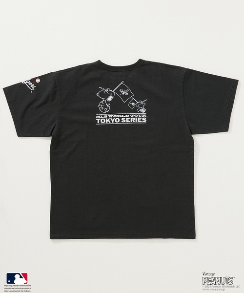Vintage PEANUTS tシャツ 別注 MLB開幕戦 ベースボール プリント