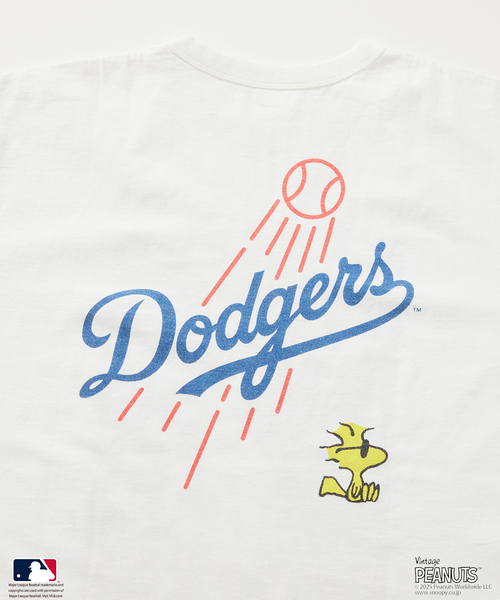 PEANUTS 別注 MLB開幕戦 ベースボールプリント　Tシャツ JOURNAL STANDARD relume｜PEANUTS 別注 MLB開幕戦 ベースボール