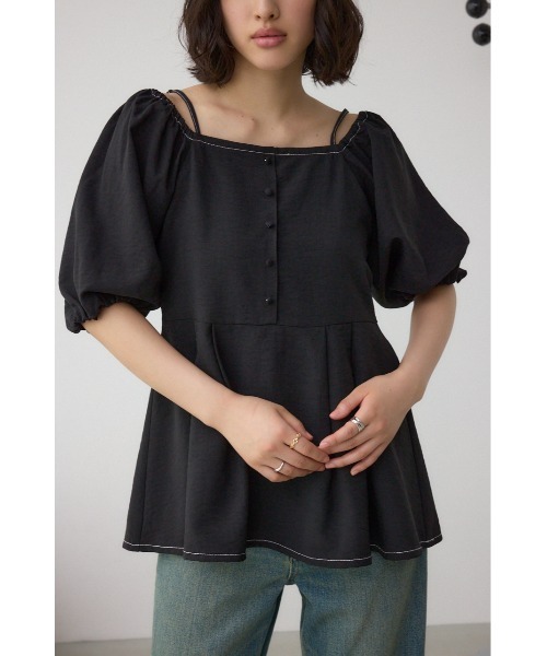 AZUL BY MOUSSY（アズールバイマウジー） ブラウス シャツ 2WAY