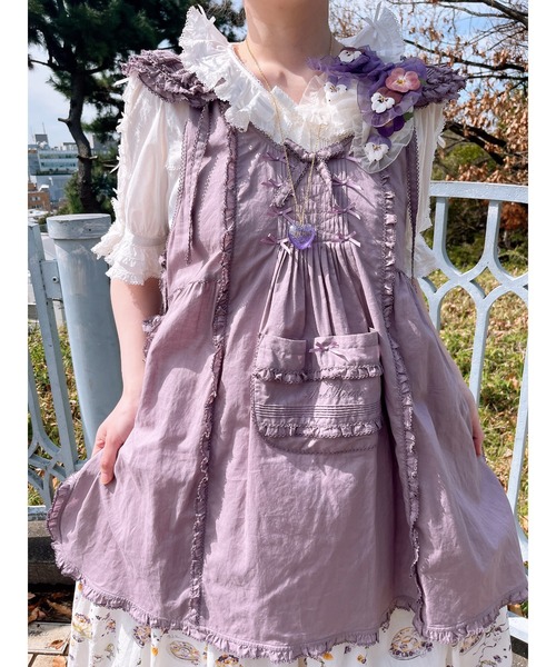 PINK HOUSE フリル付きホワイト半袖ブラウス PINK HOUSE ブラウス シャツ ローンフリルブラウス レディース