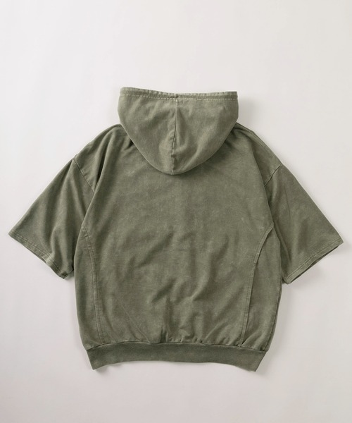 【日本製】カールヘルム 15周年 刺繍 ジップ パーカー 古着 ビンテージ カールヘルム Karl Helmut スタジャン アワードジャケット 袖レザー