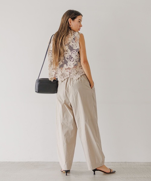 ベスト ジレ エンブロイダリージレ レディース UNITED ARROWS ベスト ジレ クロッシー エンブロイダリー ニット