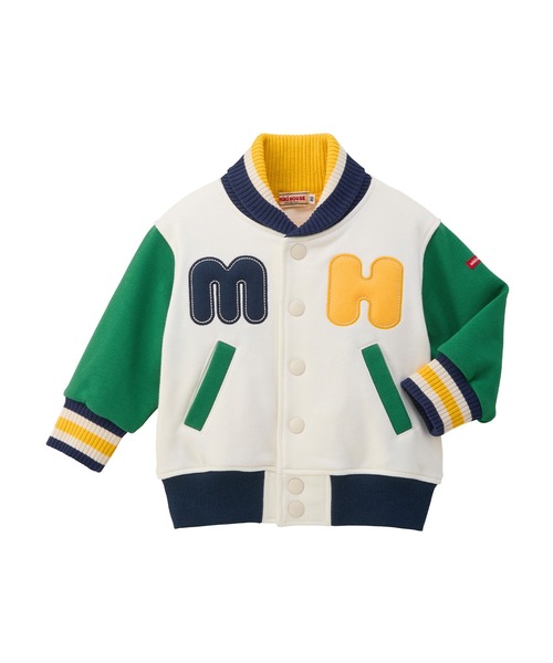 mikihouse ミキハウス　アウター　スタジャン　ジャケット　上着　ブルゾン MIKI HOUSE（ミキハウス） コート アウター ロゴジャンパー キッズ