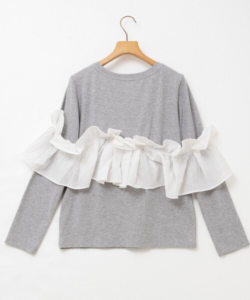 Rie Miller（リエミラー） tシャツ 3WAYリブフリルロンT レディース