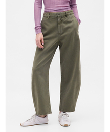 パンツ ミッドライズ ツイル バレルパンツ レディース｜ZOZOTOWN Yahoo!店