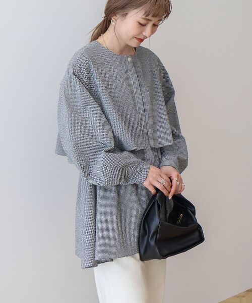 「AMERICAN HOLIC」 長袖チュニック L ブルー レディース