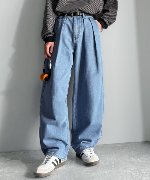 Classical Origin ワイドパンツ ジーンズ インツータック ワイド