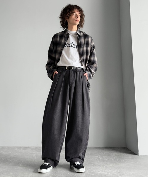 Classical Origin ワイドパンツ ジーンズ インツータック ワイド