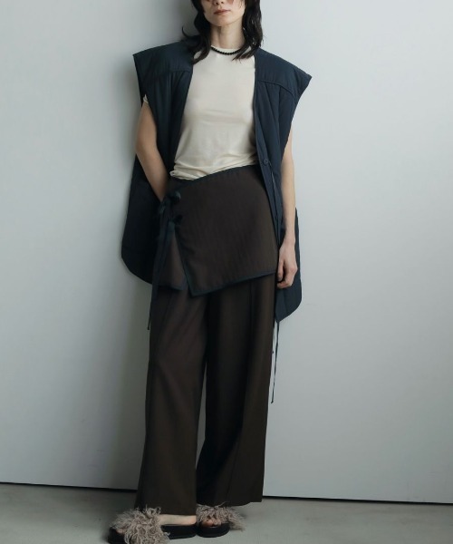 anuke ワイドパンツ(サイズ38) ànuke online store（アンヌーク） / Twill Wide PantsTwill
