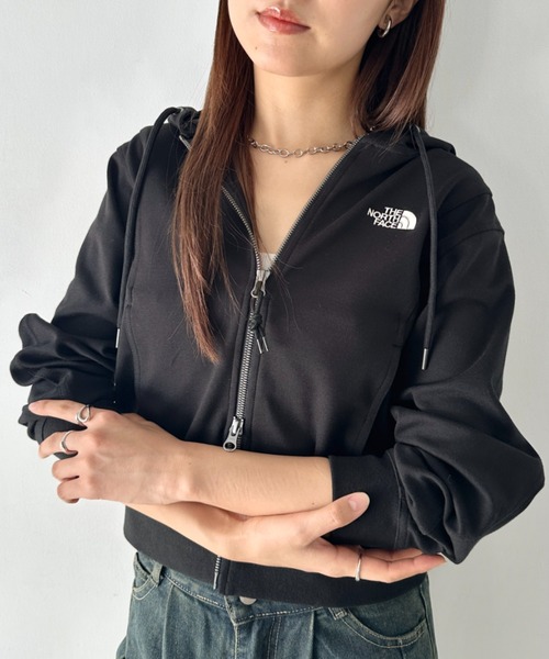 THE NORTH FACE - 【新品】　ノースフェイス　フルジップパーカー　ショート丈　ブラック　WM／90 THE NORTH FACE（ザ ノースフェイス） ノースフェイス パーカー