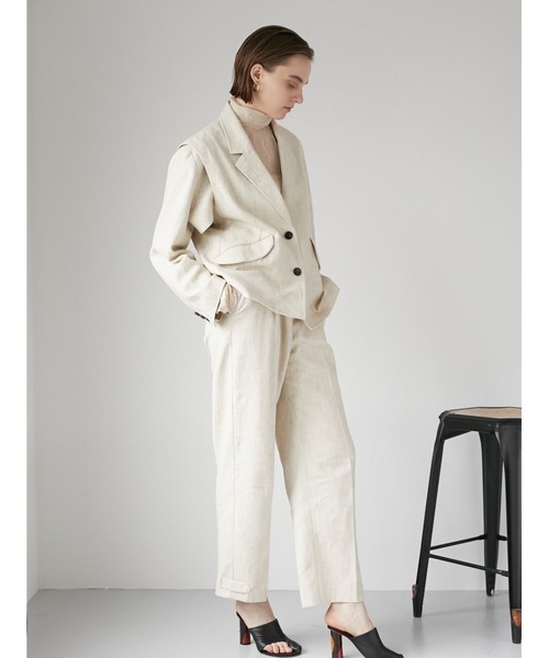 「LA PEAU DE GEM」 ボレロ 38 ベージュ レディース_画像3