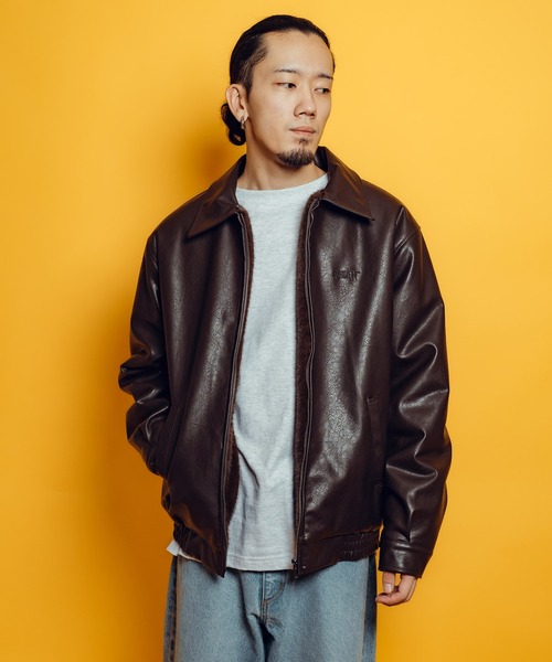 Subciety（サブサエティ） ブルゾン アウター Fur lining faux leather 