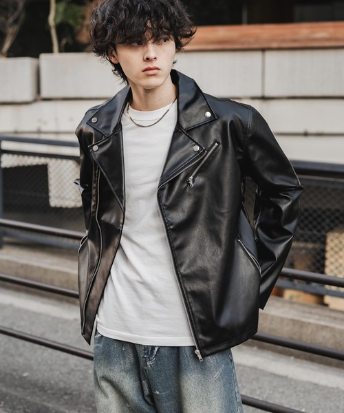 Rocky Monroe（ロッキーモンロー） 革ジャン ライダース PUレザー