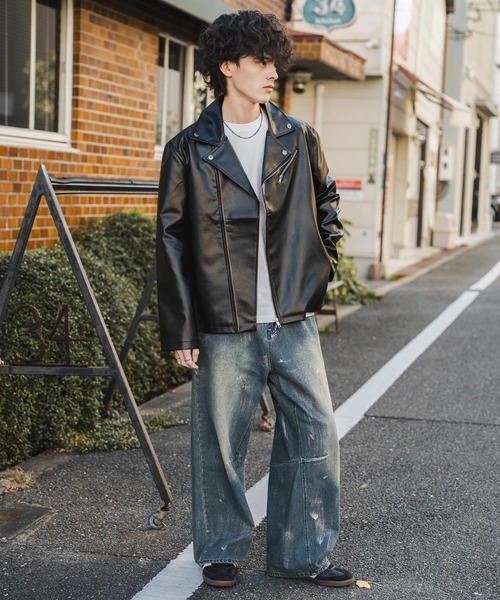 Rocky Monroe（ロッキーモンロー） 革ジャン ライダース PUレザー