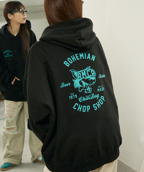 パーカー PUBLUX/パブリュクス BMCP ウルフ 裏起毛 フーディー　限定展開 レディース | PUBLUX | 13