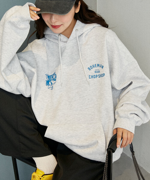 パーカー PUBLUX/パブリュクス BMCP ウルフ 裏起毛 フーディー　限定展開 レディース | PUBLUX | 16
