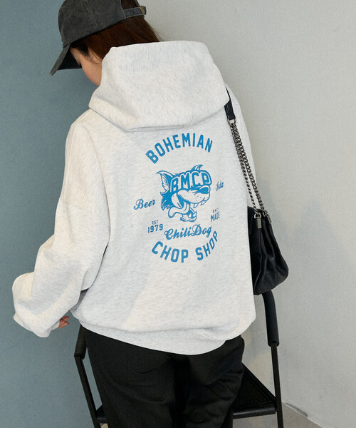 パーカー PUBLUX/パブリュクス BMCP ウルフ 裏起毛 フーディー　限定展開 レディース | PUBLUX | 20