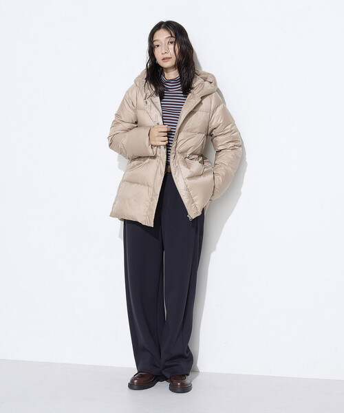 COMME CA Wardrobe ダウンコート ダウンジャケット 撥水ナイロンタフタ