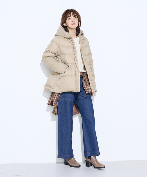 COMME CA Wardrobe ダウンコート ダウンジャケット 撥水ナイロンタフタ
