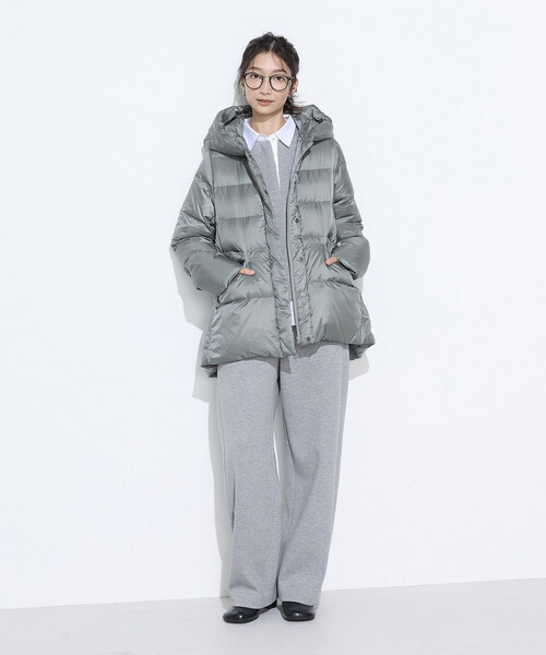 COMME CA Wardrobe ダウンコート ダウンジャケット 撥水ナイロンタフタ