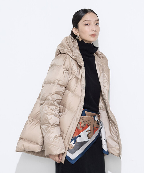 COMME CA Wardrobe ダウンコート ダウンジャケット 撥水ナイロンタフタ