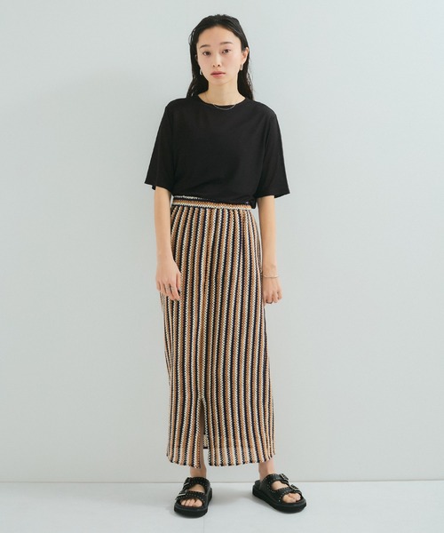 「LE CERCLE par rope'」 半袖Tシャツ FREE ブラック レディース_画像2