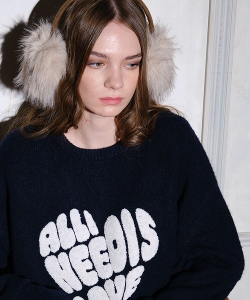 3.3 FIELD TRIP ニット セーター 3.3 Field Trip／ハートロゴモチーフ