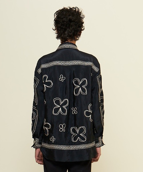 CURRENTAGE ブラウス シャツ 「CURRENTAGE/カレンテージ」Embroidery