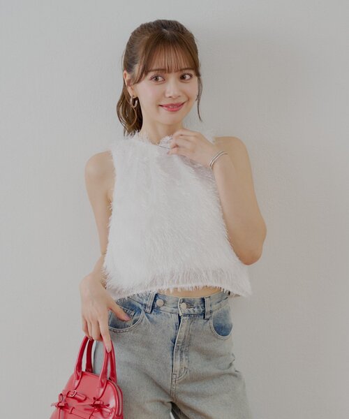 「Chico」 ノースリーブトップス FREE アイボリー レディース_画像2