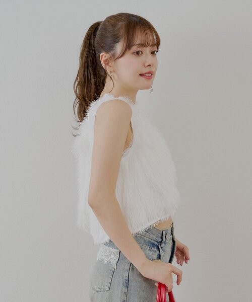 「Chico」 ノースリーブトップス FREE アイボリー レディース_画像7