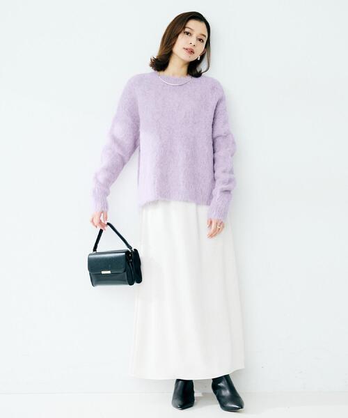 UNTITLED（アンタイトル） ニット セーター 「ゆったり」アルパカ混