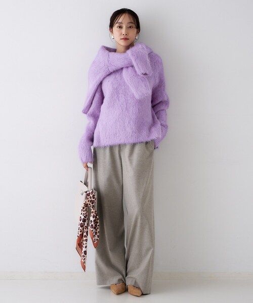 UNTITLED（アンタイトル） ニット セーター 「ゆったり」アルパカ混