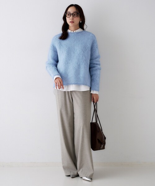 UNTITLED（アンタイトル） ニット セーター 「ゆったり」アルパカ混
