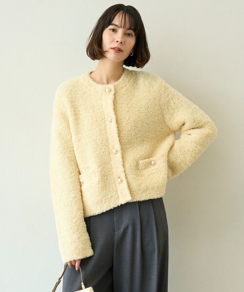 UNFILO（アンフィーロ） カーディガン 「STORY×UNFILO」シャギーニット