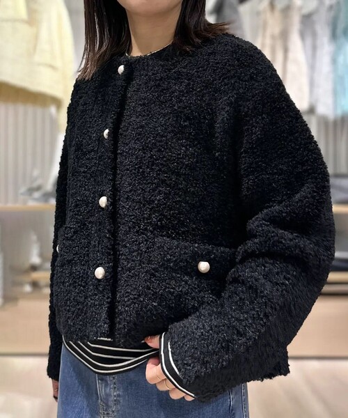 UNFILO（アンフィーロ） カーディガン 「STORY×UNFILO」シャギーニット