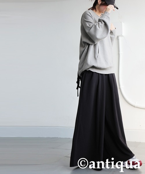 antiqua（アンティカ） パンツ ワイドイージーパンツ レディース