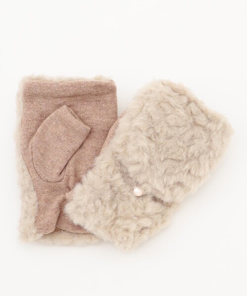 「ANY」 手袋 F グレー レディース_画像2