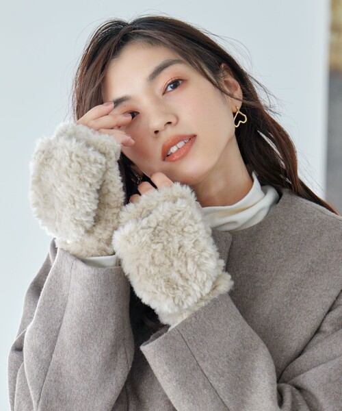 「ANY」 手袋 F グレー レディース_画像8