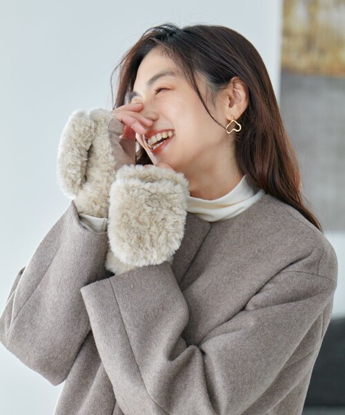 「ANY」 手袋 F グレー レディース_画像9