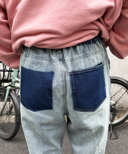 DOUBLE NAME（ダブルネーム） パンツ MIX DENIM フレアパンツ