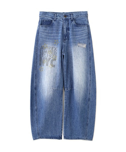 パンツ Archive Avirex USA Flags Design Denim AVIREX（アヴィレックス） ワイドパンツ ジーンズ デニム デニムパンツ