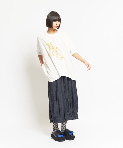 「gomme」 半袖Tシャツ MEDIUM ホワイト レディース_画像3
