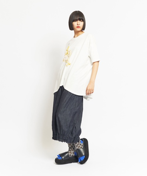 「gomme」 半袖Tシャツ MEDIUM ホワイト レディース_画像4