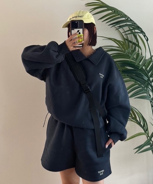 「nemne store」 スウェットカットソー SMALL オートミール レディース_画像4