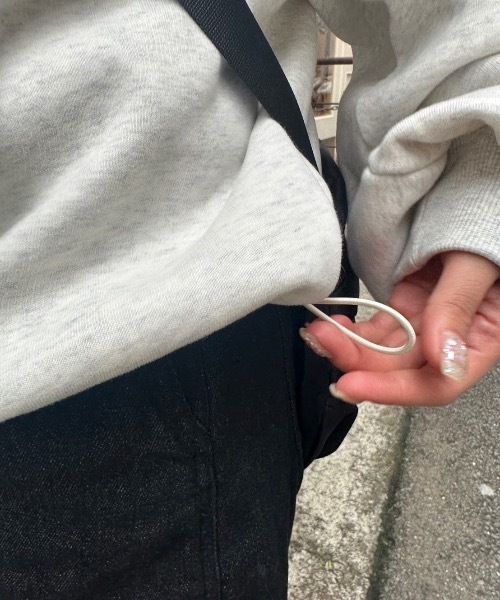 「nemne store」 スウェットカットソー SMALL オートミール レディース_画像8