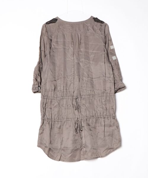 「blanc basque」 長袖ワンピース 38 グレー レディース_画像2