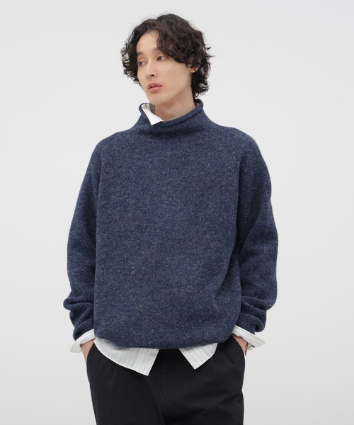 MHL.（エムエイチエル） セーター ニット DRY WOOL KNITWEAR メンズ
